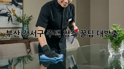 부산 강서구 주택 청소🧹✨ 꿀팁 대방출!
